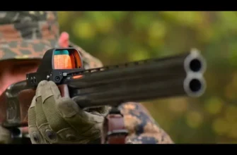 Открытый коллиматорный прицел Holosun на ружье 12 калибра