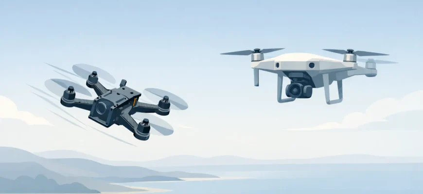 Сравнение FPV-дрона и обычного дрона: ручной полёт против стабилизированной платформы